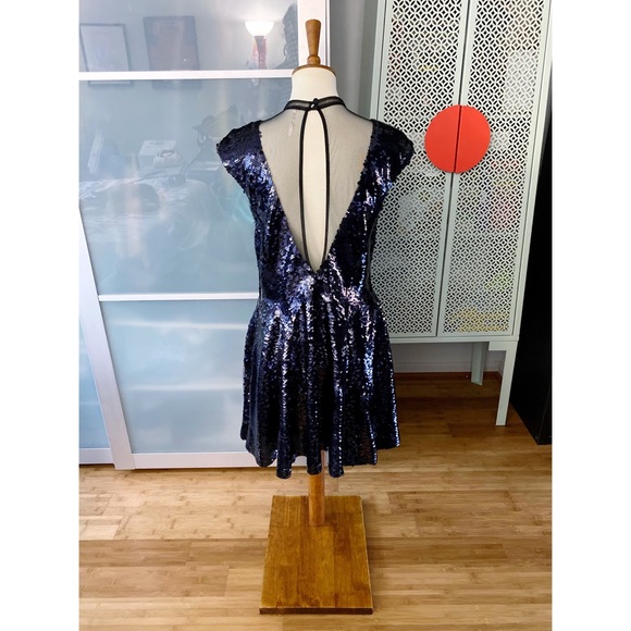 Free People Dance Til Dawn Mesh & Sequin Dress - Picture 2 of 12